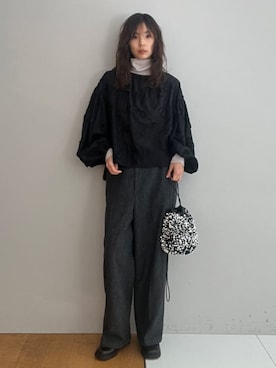 本村 実沙子さん(レディース・166cm)の冬コーディネート