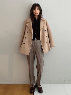 本村　実沙子さん（レディース・166cm）の冬コーディネート