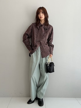 「Kassiopea（カシオペア）のアイテム」を使った、本村　実沙子さん（レディース・166cm）の夏コーディネート