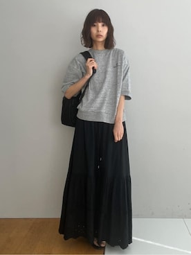 「NICOLAS LAINAS（ニコラスライナス）のアイテム」を使った、本村　実沙子さん（レディース・166cm）の春コーディネート