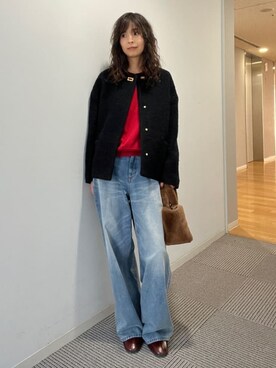 本村　実沙子さん（レディース・166cm）の秋コーディネート