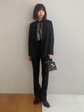 「AULENTTI（オウレンティ）のアイテム」を使った、本村　実沙子さん（レディース・166cm）の春コーディネート