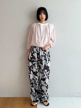「PROVOKE （プロヴォーク）のアイテム」を使った、本村　実沙子さん（レディース・166cm）の春コーディネート
