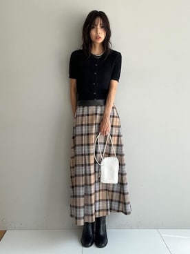 本村　実沙子さん（レディース・166cm）の夏コーディネート