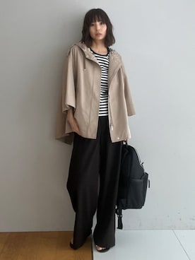 「NICOLAS LAINAS（ニコラスライナス）のアイテム」を使った、本村　実沙子さん（レディース・166cm）の春コーディネート