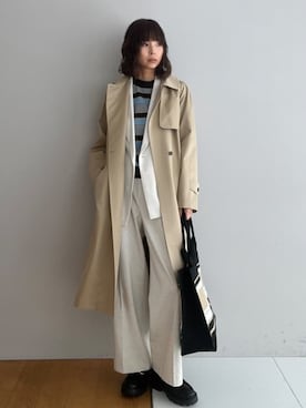 本村　実沙子さん（レディース・166cm）の春コーディネート