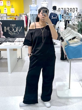 「アイテム（セットアップ）」を使った、あめさん（レディース・167cm）の夏コーディネート