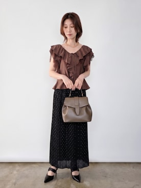 「styiro（スタイロ）のアイテム」を使った、aki__さん（レディース・154cm）の夏コーディネート