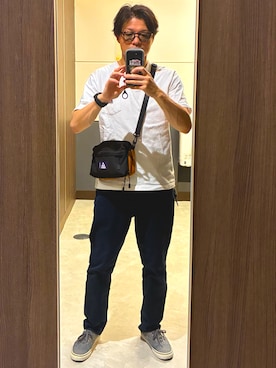 「GERRY（ジェリー）のアイテム（バッグ）」を使った、ぷろぺら太郎さん（メンズ・171cm）の夏コーディネート