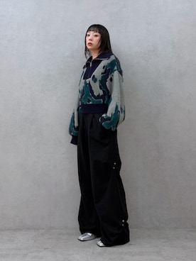 「MURUA（ムルーア）のアイテム（パンツ）」を使った、YURIさん（レディース・162cm）の秋コーディネート