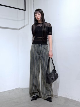 「MURUA（ムルーア）のアイテム」を使った、YURIさん（レディース・162cm）の夏コーディネート
