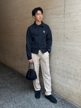 「LACOSTE（ラコステ）のアイテム」を使った、Yamakoooさん（メンズ・174cm）の春コーディネート