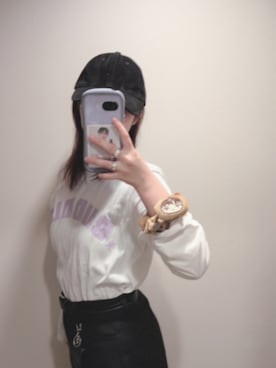 「アイテム（その他小物）」を使った、Saekoさん（レディース・161cm）の秋コーディネート