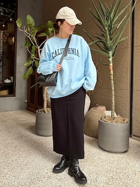 「ap retro（アプレトロ）のアイテム」を使った、ap retro_officialさん（レディース・156cm）の冬コーディネート