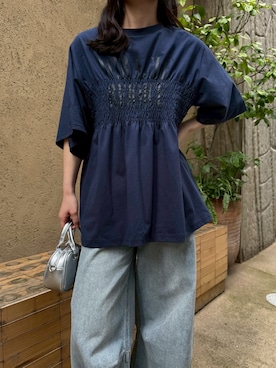 「ap retro（アプレトロ）のアイテム」を使った、ap retro_officialさん（レディース・156cm）の夏コーディネート