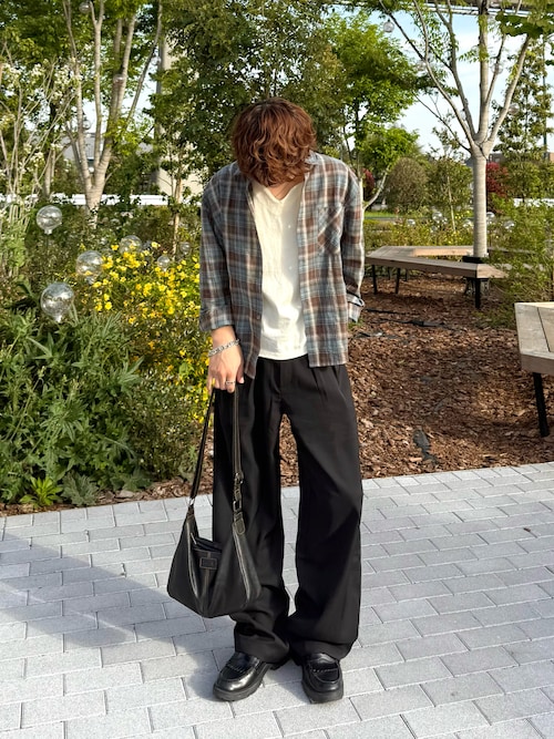 Pleated wide slacks - タックワイドスラックス -（スラックス