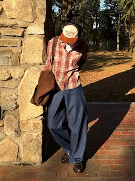 「アイテム（ブルゾン）」を使った、りゅうせいさん（メンズ・163cm）の春コーディネート