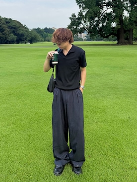 「Ray-Ban（レイバン）のアイテム」を使った、りゅうせいさん（メンズ・163cm）の夏コーディネート