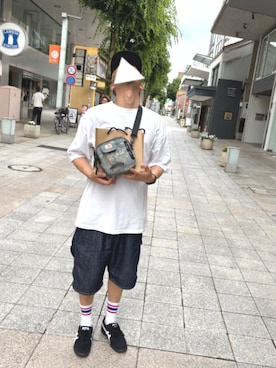 「FTC（エフティーシー）のアイテム」を使った、たろさん（メンズ・172cm）の夏コーディネート