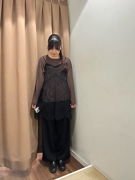 「RODE SKO（ロデスコ）のアイテム（シューズ）」を使った、みほさん（レディース・162cm）の秋コーディネート