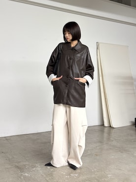 「goocy（グーシー）のアイテム」を使った、MIZUHOさん（レディース・165cm）の秋コーディネート