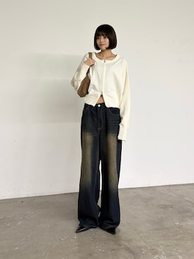 「goocy（グーシー）のアイテム」を使った、MIZUHOさん（レディース・165cm）の秋コーディネート