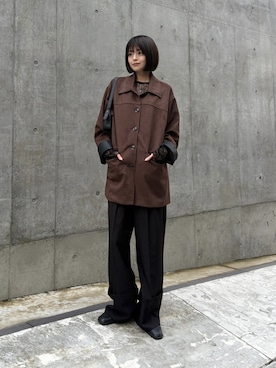 「goocy（グーシー）のアイテム」を使った、MIZUHOさん（レディース・165cm）の秋コーディネート