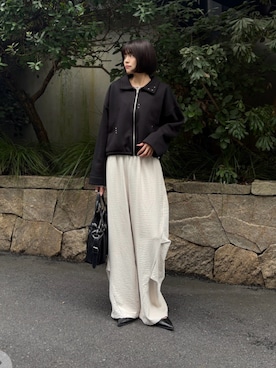 「goocy（グーシー）のアイテム」を使った、MIZUHOさん（レディース・165cm）の秋コーディネート