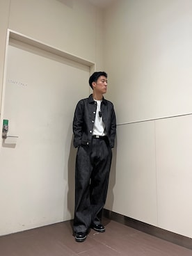 「tk.TAKEO KIKUCHI（ティーケータケオキクチ）のアイテム」を使った、山田律紀さん（メンズ・179cm）の夏コーディネート