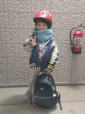 「MARKEY'S（マーキーズ）のアイテム」を使った、gengen1026さん（キッズ・100cm）の春コーディネート