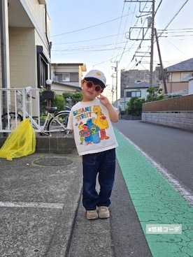 「MARKEY'S（マーキーズ）のアイテム」を使った、gengen1026さん（キッズ・100cm）の春コーディネート
