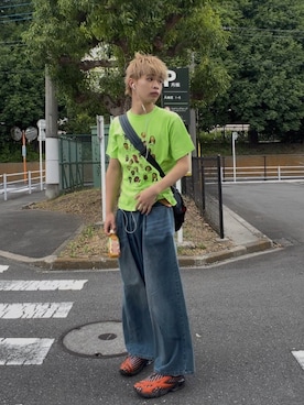 「Elanque（エランク）のアイテム」を使った、Yuuriさん（メンズ・183cm）の夏コーディネート
