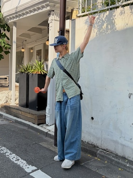 「Columbia（コロンビア）のアイテム」を使った、Yuuriさん（メンズ・183cm）の夏コーディネート