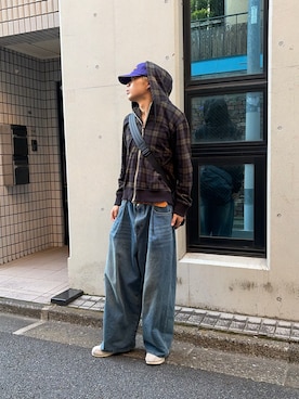 「Elanque（エランク）のアイテム」を使った、Yuuriさん（メンズ・183cm）の夏コーディネート