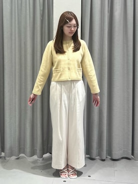 「NATURAL BEAUTY BASIC（ナチュラルビューティーベーシック）のアイテム（その他パンツ）」を使った、reikaさん（レディース・160cm）の秋コーディネート