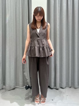 「NATURAL BEAUTY BASIC（ナチュラルビューティーベーシック）のアイテム」を使った、reikaさん（レディース・160cm）の夏コーディネート
