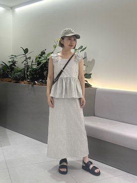 「N.（N. Natural Beauty Basic）（エヌエヌナチュラルビューティーベーシック）のアイテム（ワンピース）」を使った、minaminbbさん（レディース・158cm）の夏コーディネート