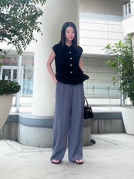 「NATURAL BEAUTY BASIC（ナチュラルビューティーベーシック）のアイテム」を使った、reinaさん（レディース・155cm）の夏コーディネート