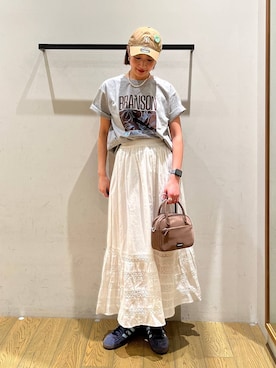 「BAYFLOW（ベイフロー）のアイテム（バッグ）」を使った、てぃーさん（レディース・169cm）の春コーディネート