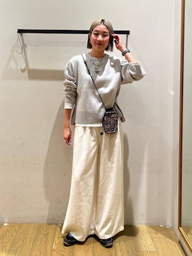 「BAYFLOW（ベイフロー）のアイテム」を使った、てぃーさん（レディース・169cm）の冬コーディネート