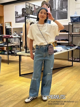 「BAYFLOW（ベイフロー）のアイテム（バッグ）」を使った、てぃーさん（レディース・169cm）の春コーディネート