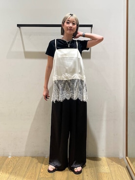「BAYFLOW（ベイフロー）のフレフィットサムリングサンダル（サンダル、その他）」を使った、てぃーさん（レディース・169cm）の春コーディネート