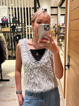 「BAYFLOW（ベイフロー）のアイテム」を使った、てぃーさん（レディース・169cm）の夏コーディネート