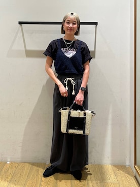 「BAYFLOW（ベイフロー）のアイテム（トップス）」を使った、てぃーさん（レディース・169cm）の春コーディネート