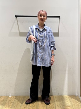 「HEREIAM（ヘレイアム）のアイテム」を使った、てぃーさん（レディース・169cm）の秋コーディネート