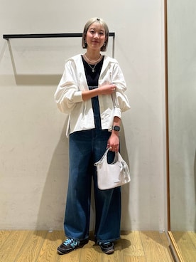 「BAYFLOW（ベイフロー）のアイテム（バッグ）」を使った、てぃーさん（レディース・169cm）の春コーディネート