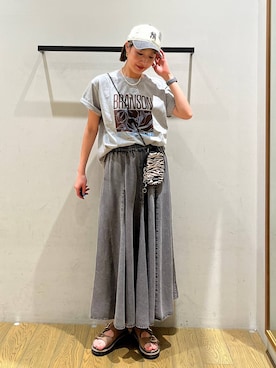 「BAYFLOW（ベイフロー）のアイテム（バッグ）」を使った、てぃーさん（レディース・169cm）の春コーディネート