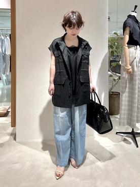 「Whim Gazette（ウィムガゼット）のアイテム」を使った、wg_iijimaさん（レディース・157cm）の春コーディネート