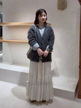 「THE PAUSE（ザ ポーズ）のアイテム」を使った、wg_iijimaさん（レディース・157cm）の冬コーディネート