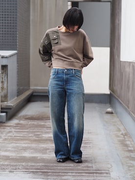 「G-STAR（ジースター）のアイテム」を使った、sakuraさん（レディース・162cm）の春コーディネート